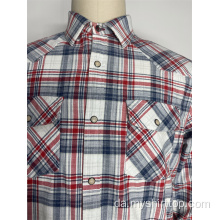 Mænds foret plaid flanel top